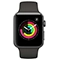 ساعت هوشمند اپل واچ 3 42mm Space Gray Aluminum Case with Black Sport Band